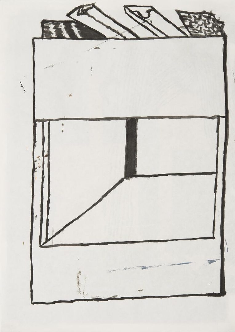 Regal, 2013, Tusche auf Papier / Ink on paper, 46x36 cm